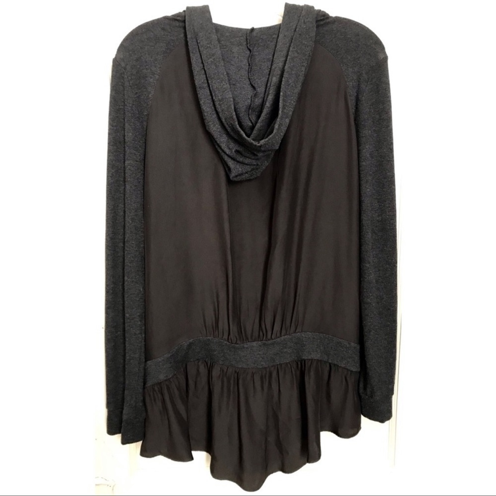 ✅ NWT Revolve Heather Silk Jersey Hoodie full zipper